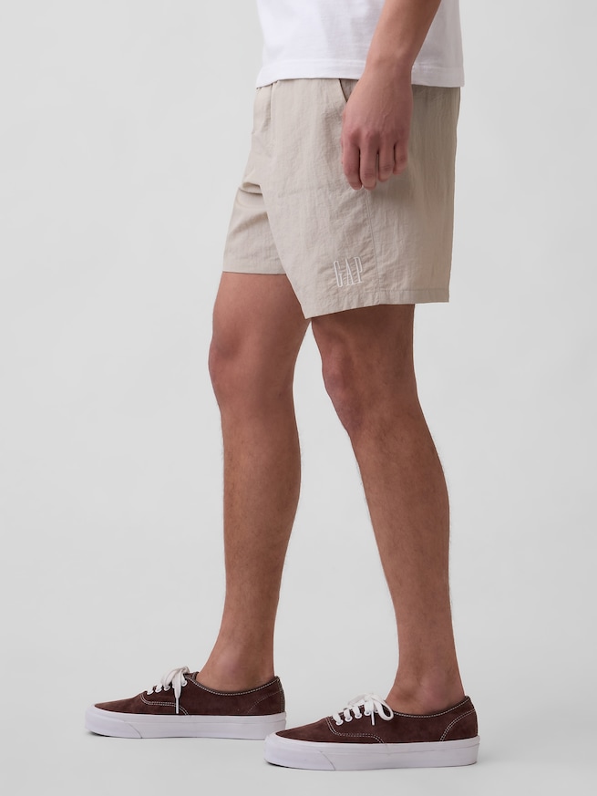 リサイクル100% 7インチ ナイロンショートパンツ-2