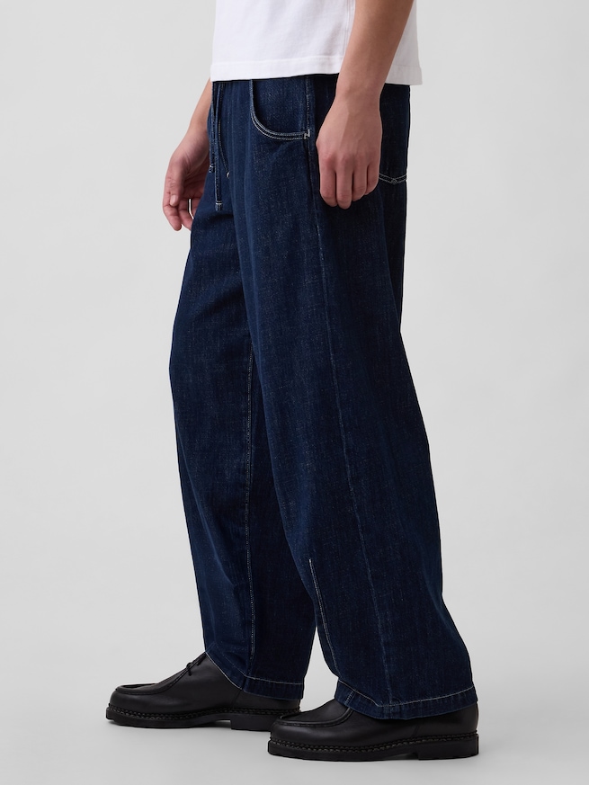 スーパーバギー イージーウエストデニム-2