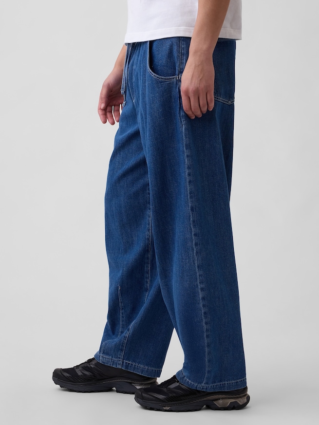 スーパーバギー イージーウエストデニム-2