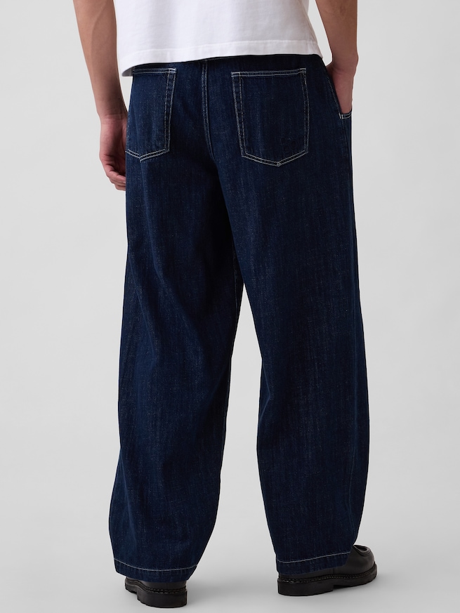 スーパーバギー イージーウエストデニム-3