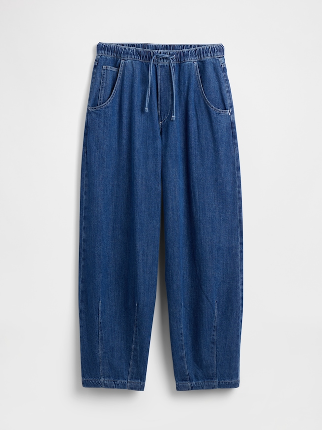 スーパーバギー イージーウエストデニム-5