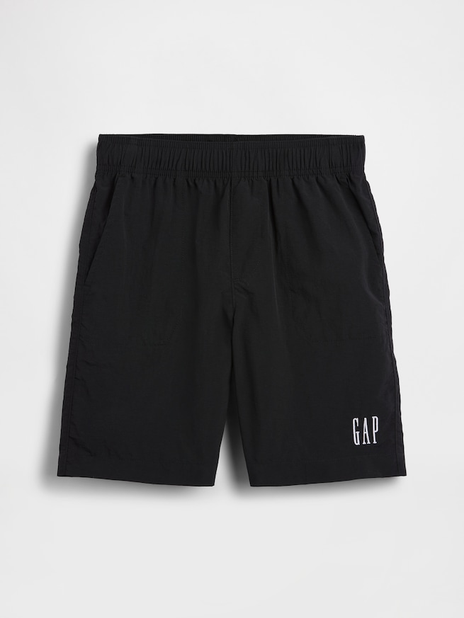 リサイクル100% リラックスフィット ナイロン プルオンショートパンツ (キッズ)-1