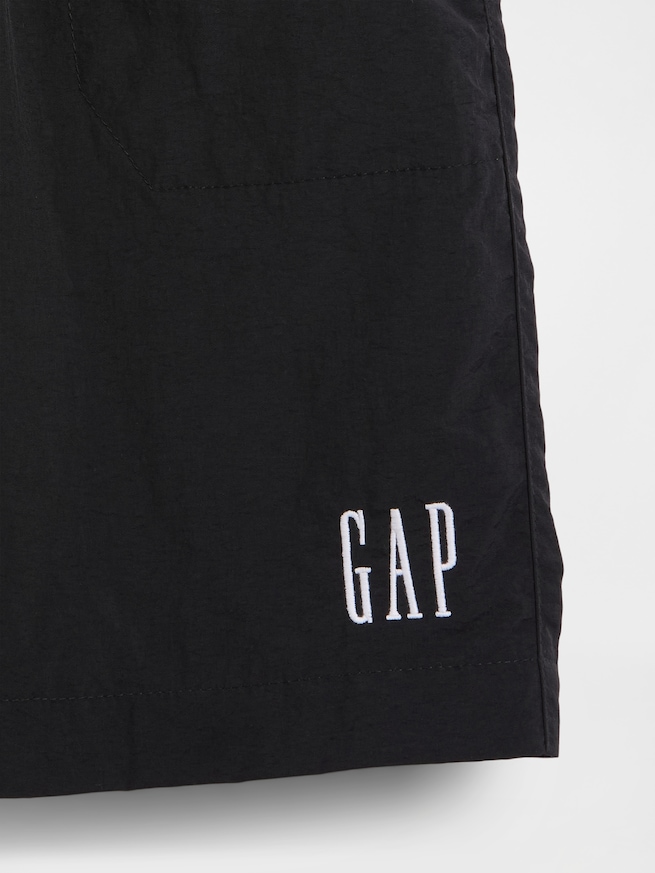 リサイクル100% リラックスフィット ナイロン プルオンショートパンツ (キッズ)-4