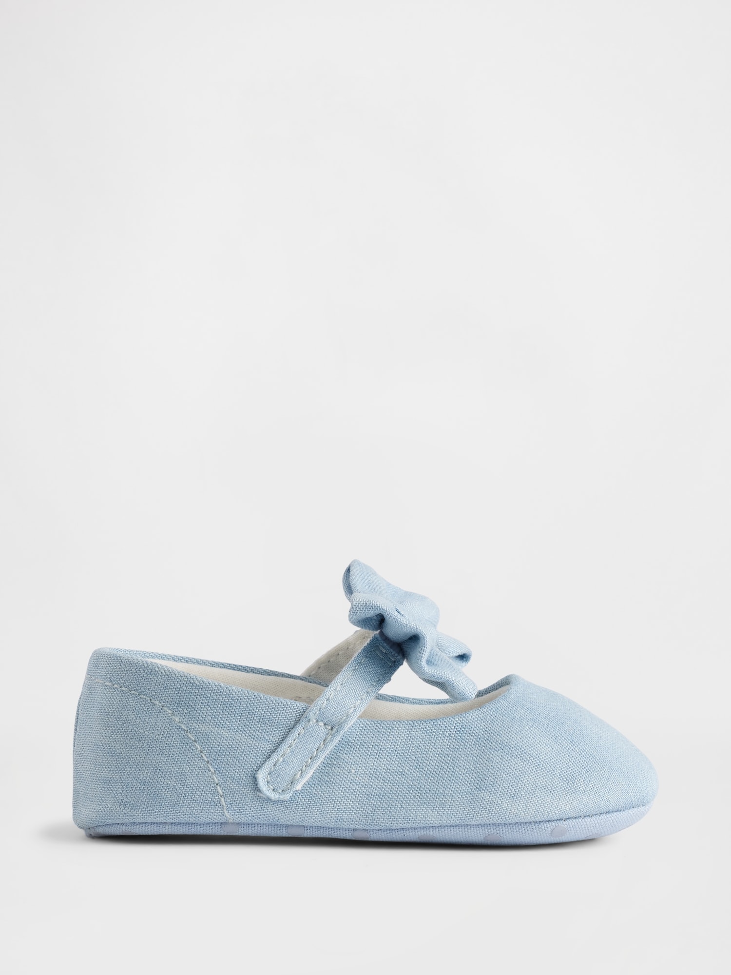 Baby Denim Bow Mary Jane Shoes