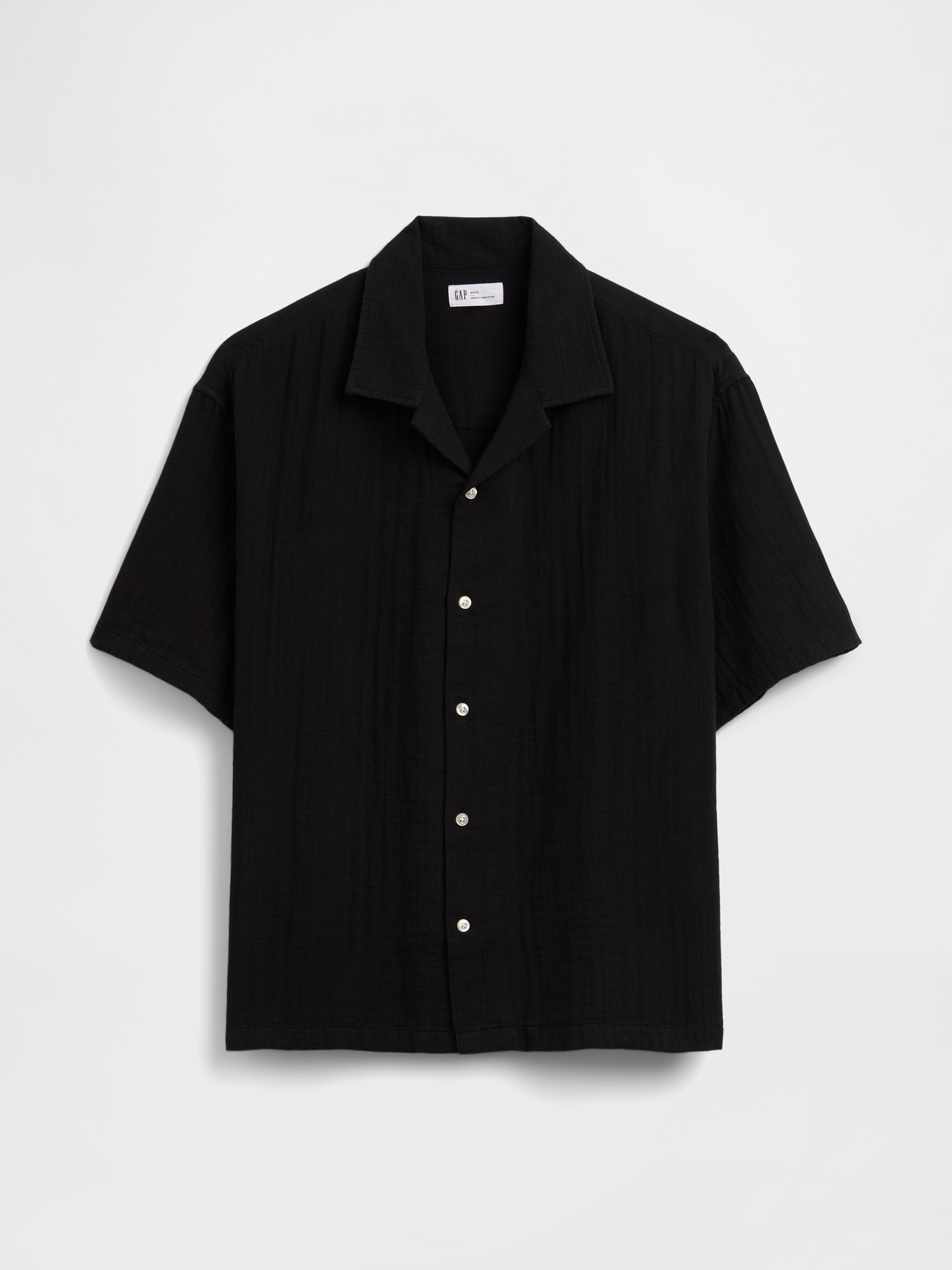 ボックスシルエット ガーゼ バケーションシャツ-2