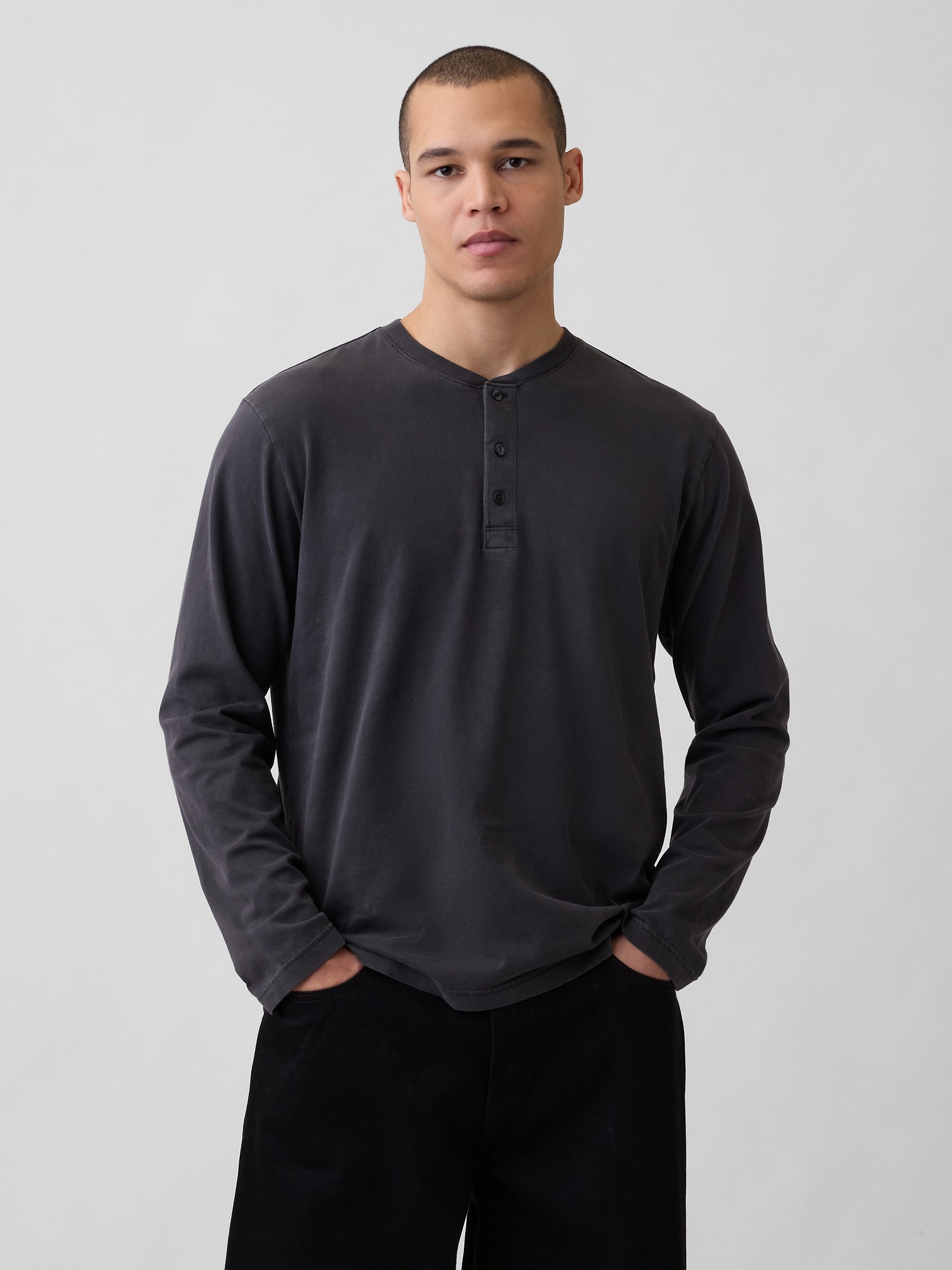 Relaxed Henley T-Shirt