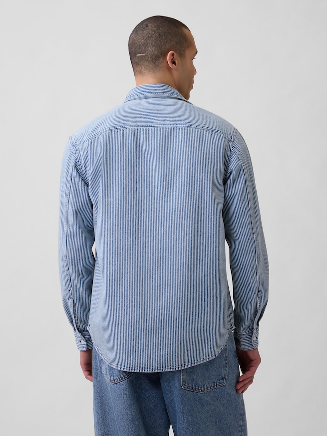 Gap &times; Sean Wotherspoon リラックスフィット レールロード デニムシャツ-2