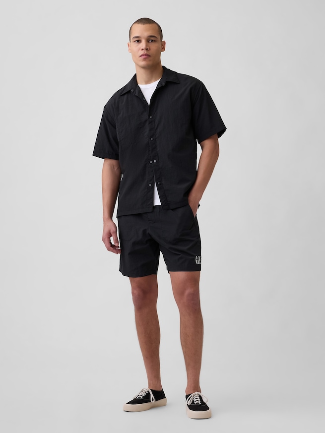 リサイクル100% 7インチ ナイロンショートパンツ-0