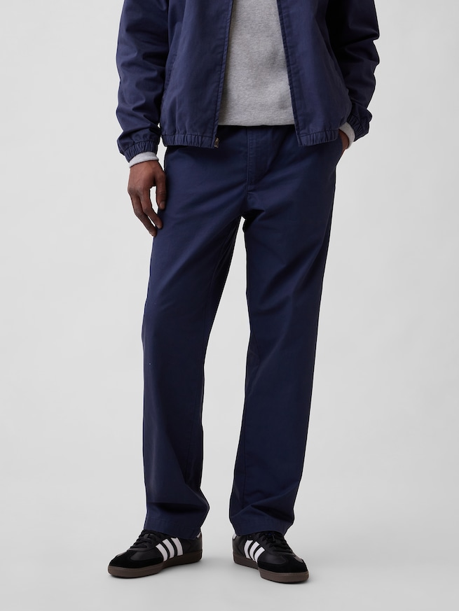 リラックスフィット カーキパンツ-3