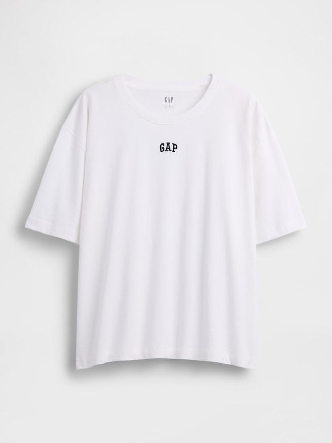 オーバーサイズ GAPロゴ チューニックTシャツ-4