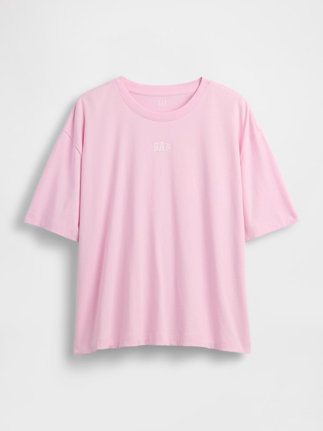 オーバーサイズ GAPロゴ チューニックTシャツ-4