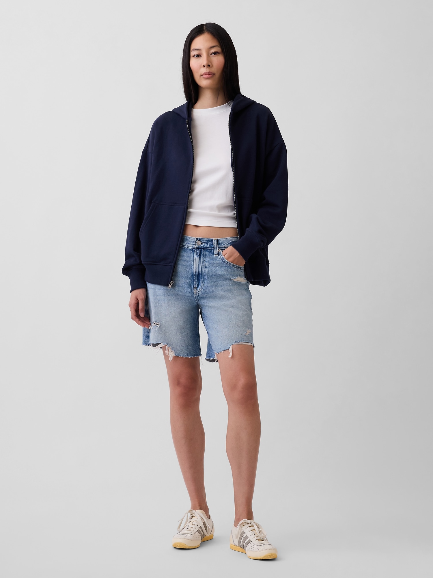 Gap公式オンラインストア | ヘビーウェイト オーバーサイズ ジップ