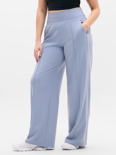 Venice High Rise Track Stripe Wide Leg Pant