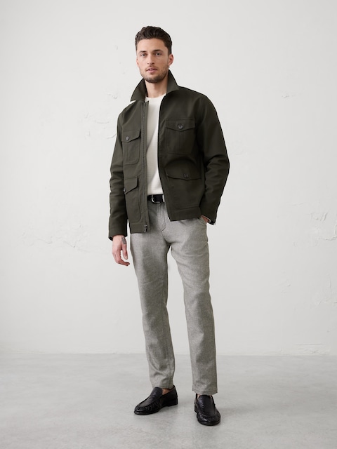 Linen-Blend Pant