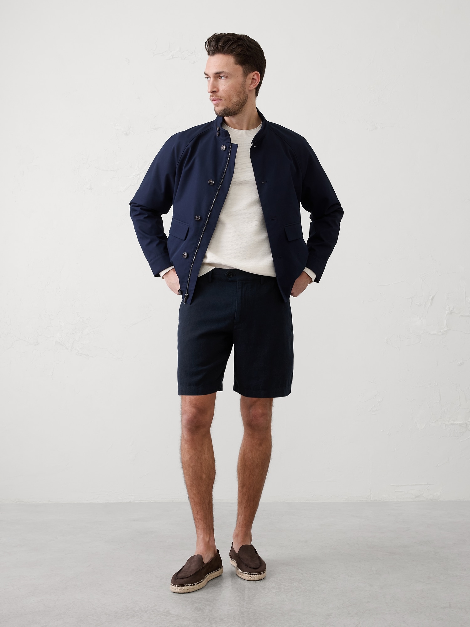 Slim-Fit 7" Linen-Blend Short