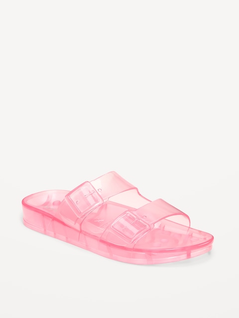 Jelly Buckled Slide Sandals for Girls