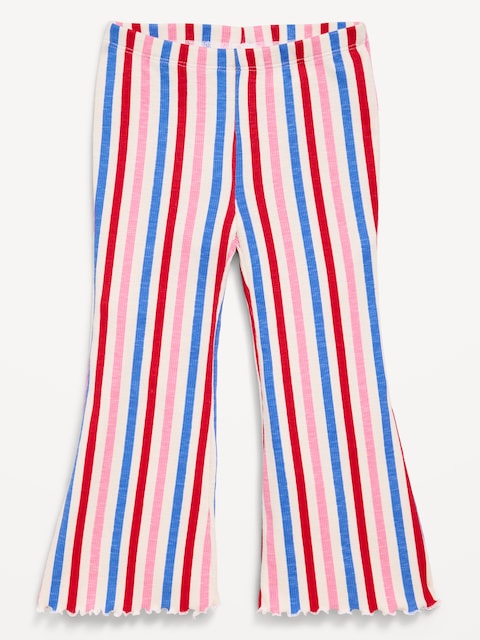 Ribbed Flare-Leg Leggings for Toddler Girls