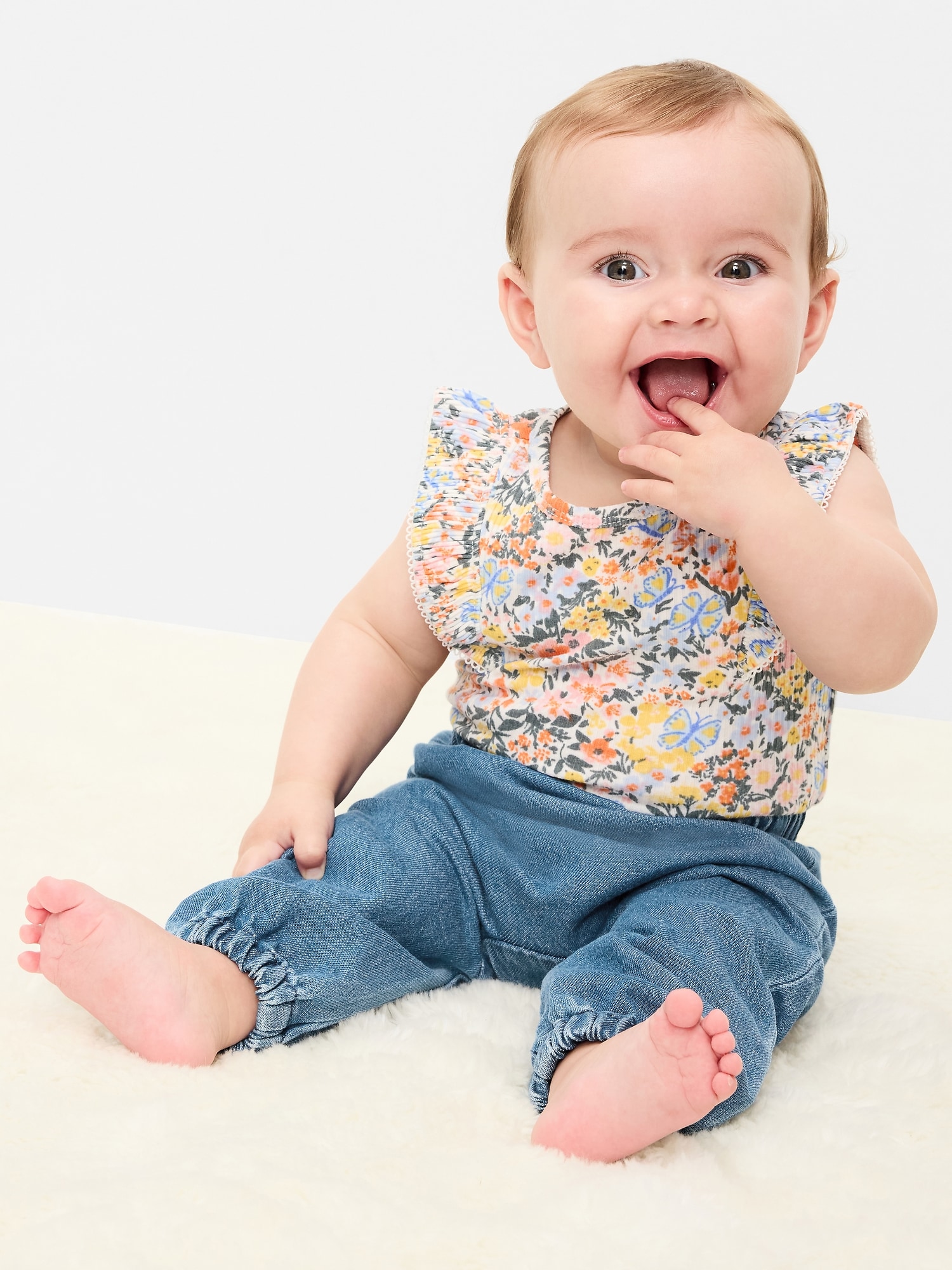Chambray Pants for Baby
