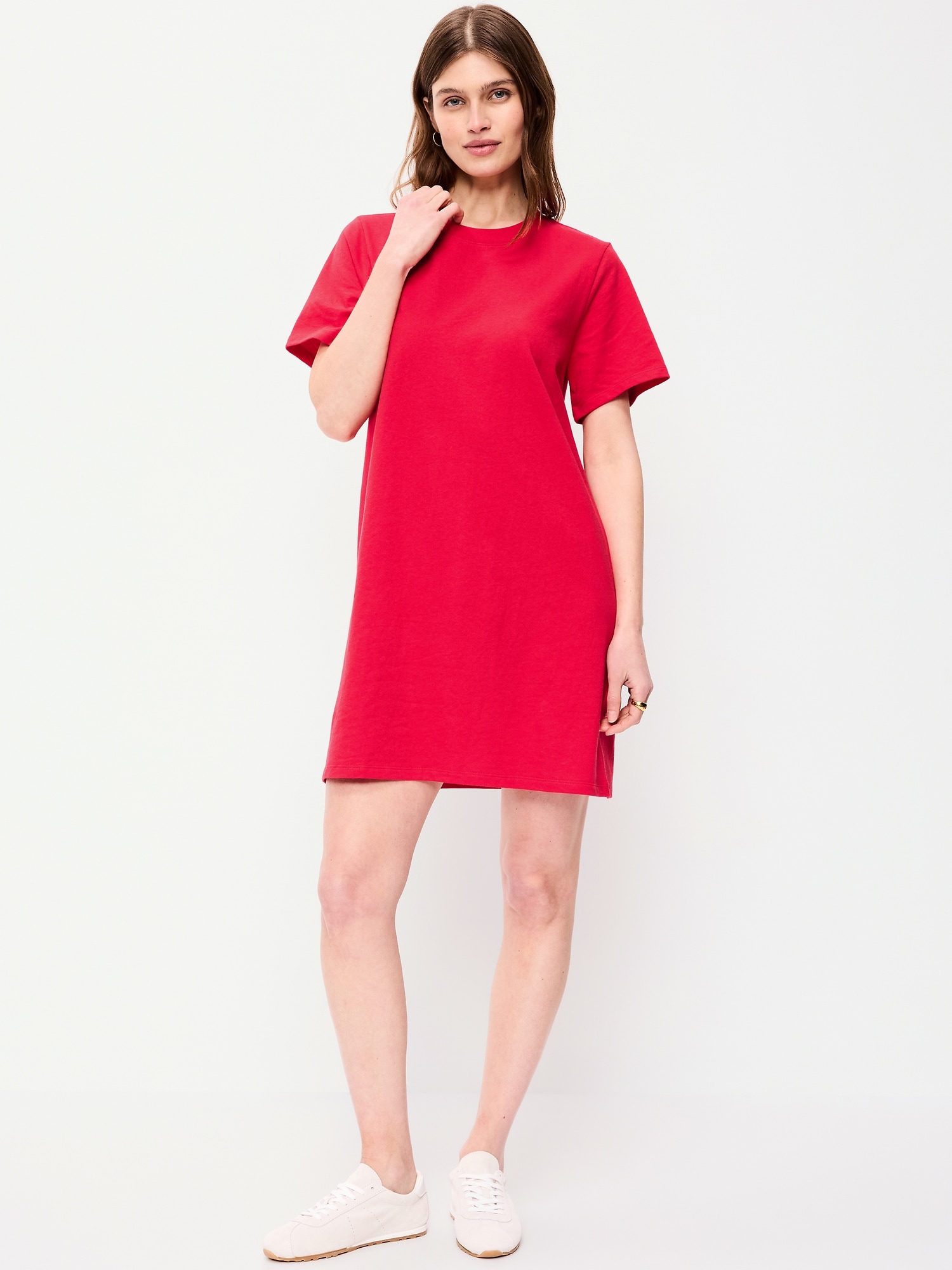 ROBE T-SHIRT COURTE RÉTRO RAS DU COU