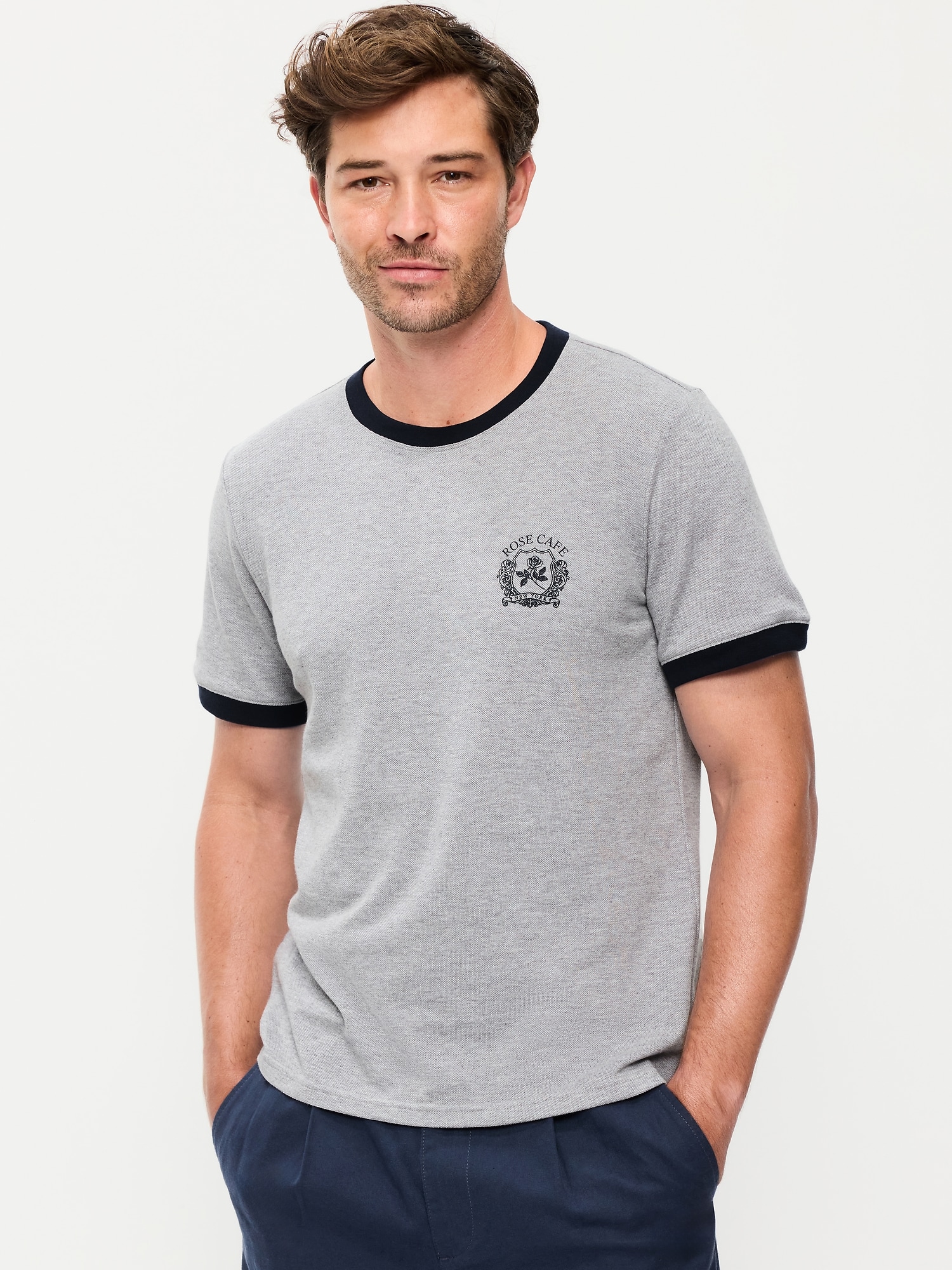 T-SHIRT RAS DU COU EN PIQUÉ