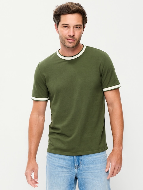 T-SHIRT RAS DU COU EN PIQUÉ