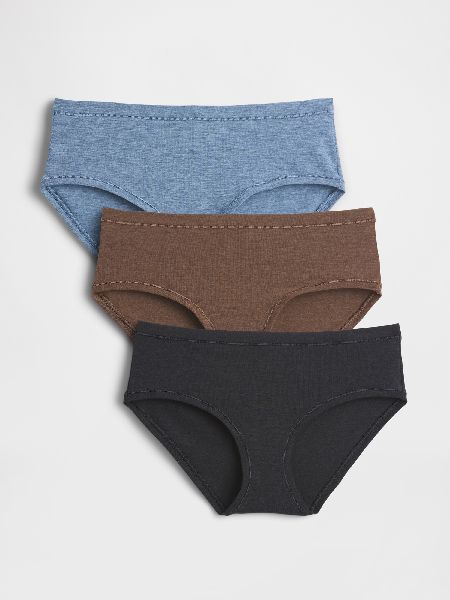 CULOTTE TAILLE BASSE RESPIRANTE (PAQUET DE 3)