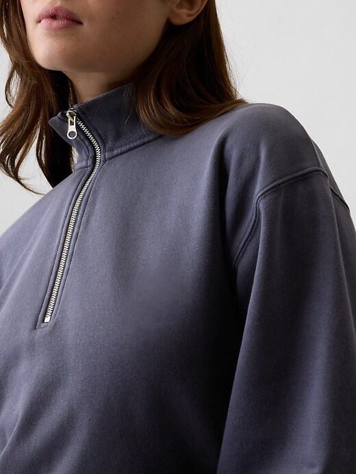 Relaxed Fleece Half-Zip Sweatshirt | Gap Factory