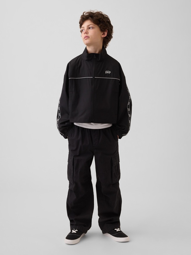 リラックスフィット ウィンドブレーカージャケット (キッズ)-3