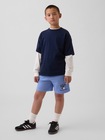 GapKids &times; ディズニー ミッキーマウス リラックスフィット GAPロゴ プルオンショートパンツ-0