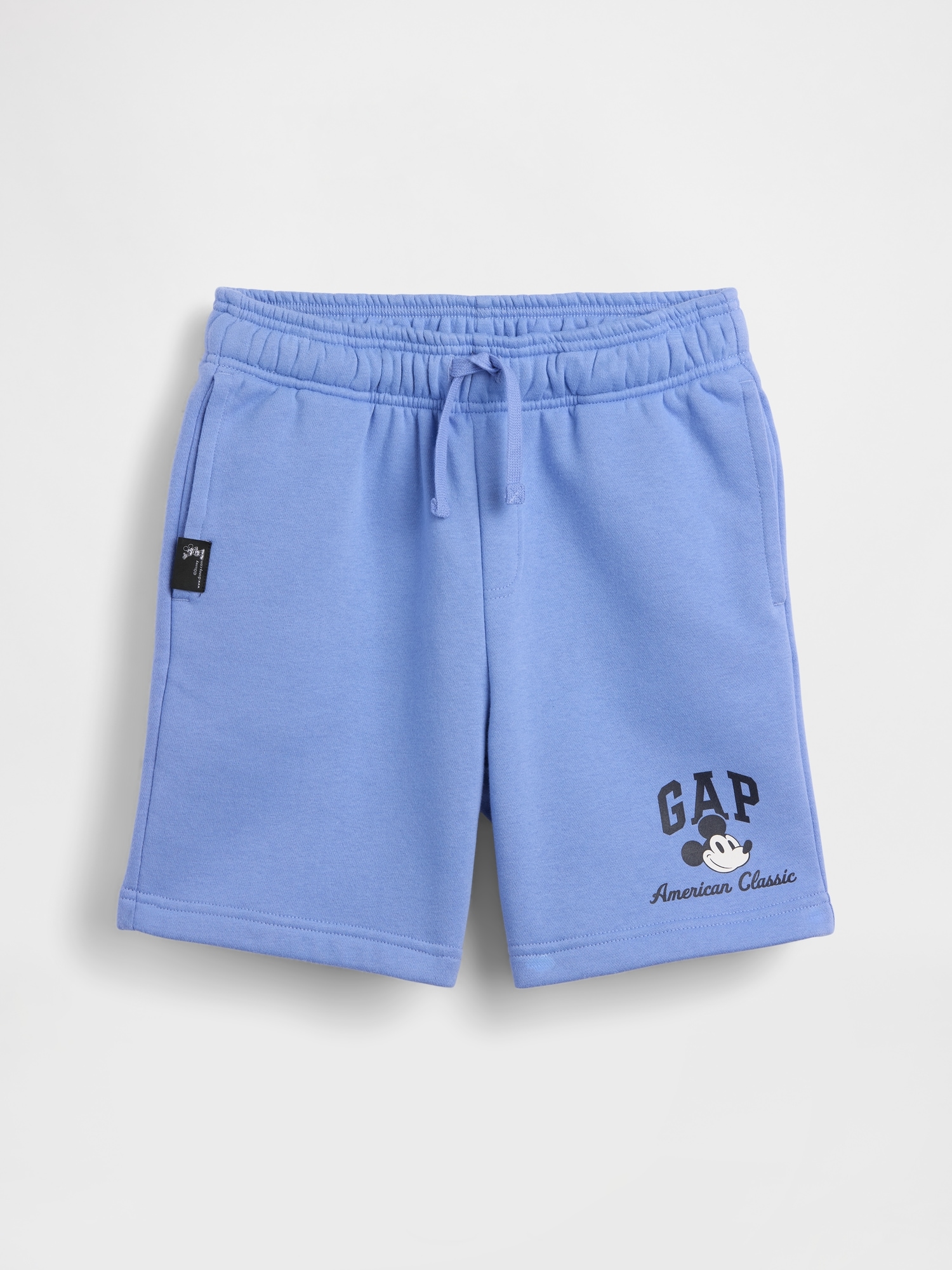 GapKids &times; ディズニー ミッキーマウス リラックスフィット GAPロゴ プルオンショートパンツ-1