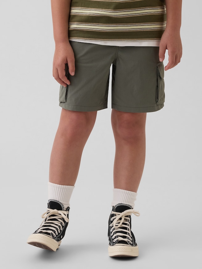 リラックスフィット プルオン ハイブリッド カーゴショートパンツ (キッズ)-2