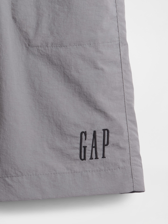 リサイクル100% リラックスフィット ナイロン プルオンショートパンツ (キッズ)-4