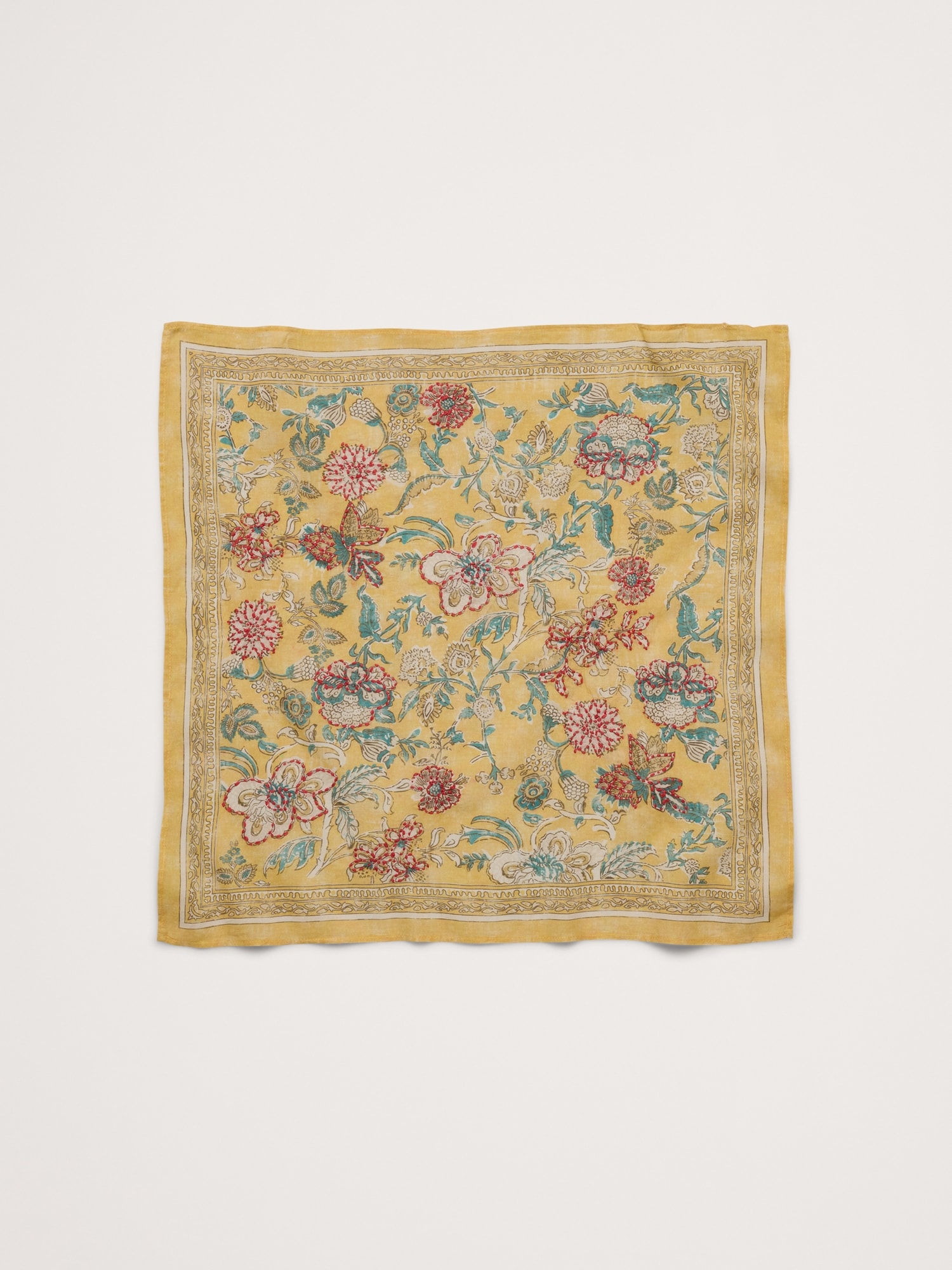 Embroidered Cotton Scarf by Vismaya