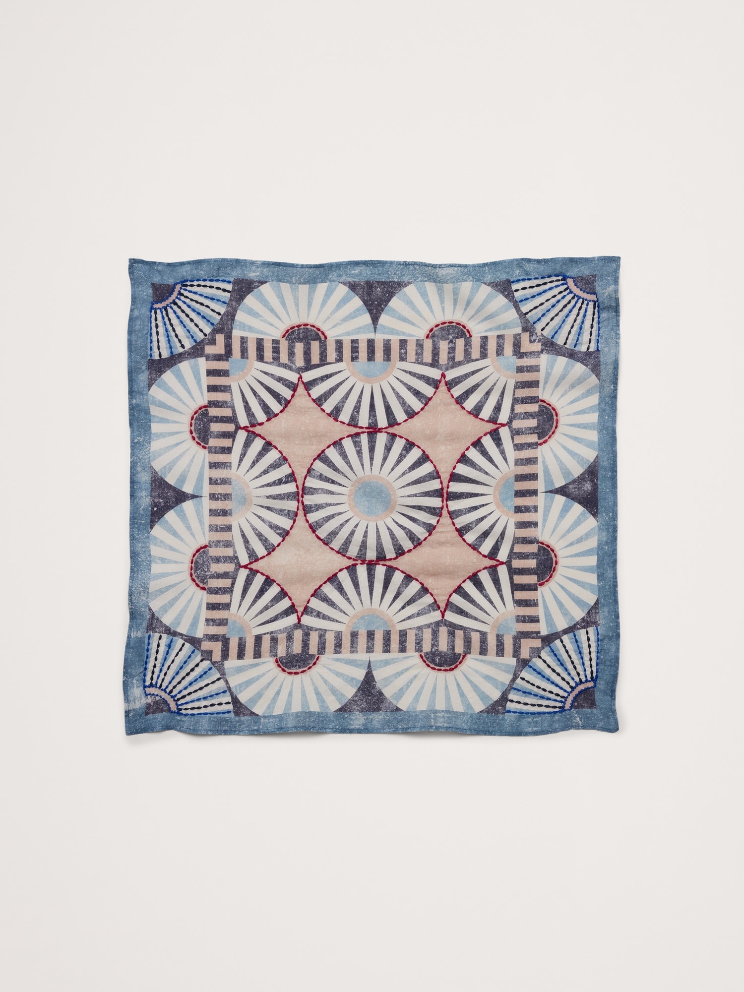 Embroidered Cotton Scarf by Vismaya