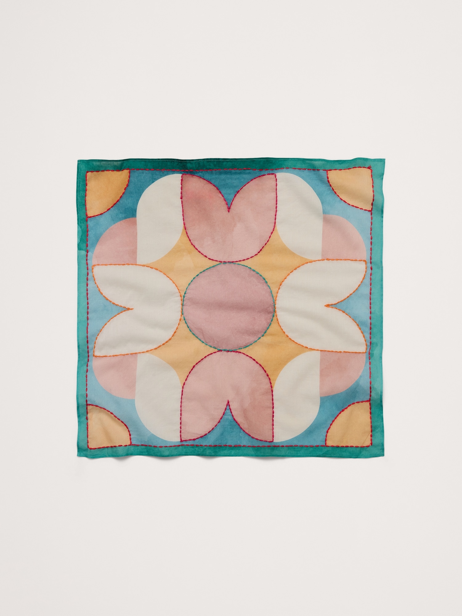 Embroidered Cotton Scarf by Vismaya