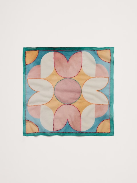 Embroidered Cotton Scarf by Vismaya