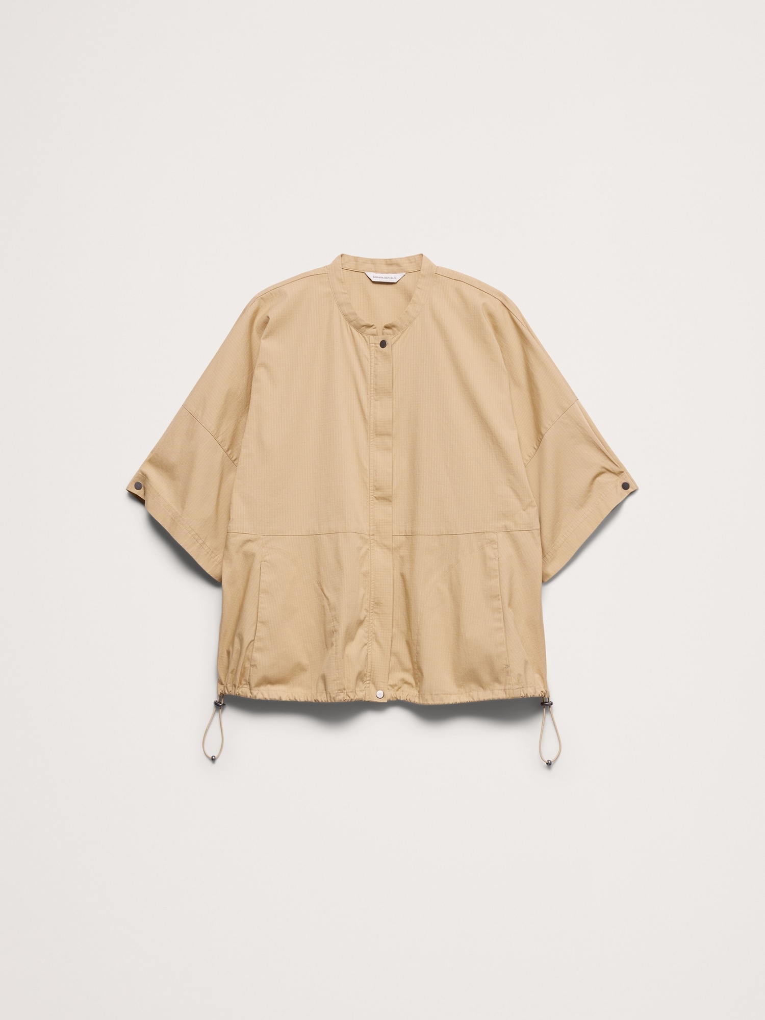 ストレッチ コットン パフスリーブ トップス-3