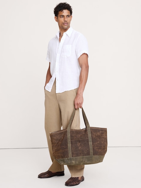 CHEMISE STANDARD À MANCHES COURTES EN LIN