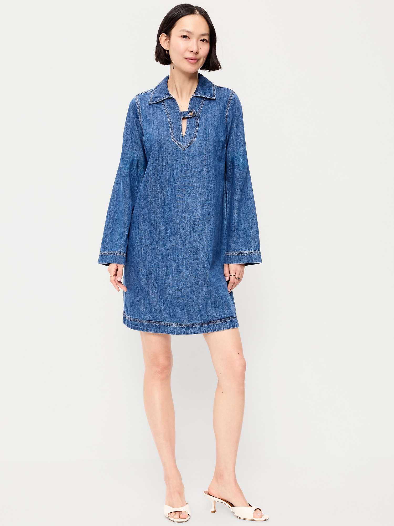 sachin and babi light blue dress Button Down Dresses main image 0