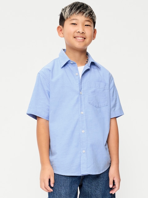 CHEMISE OXFORD À POCHE À MANCHES COURTES POUR GARÇON