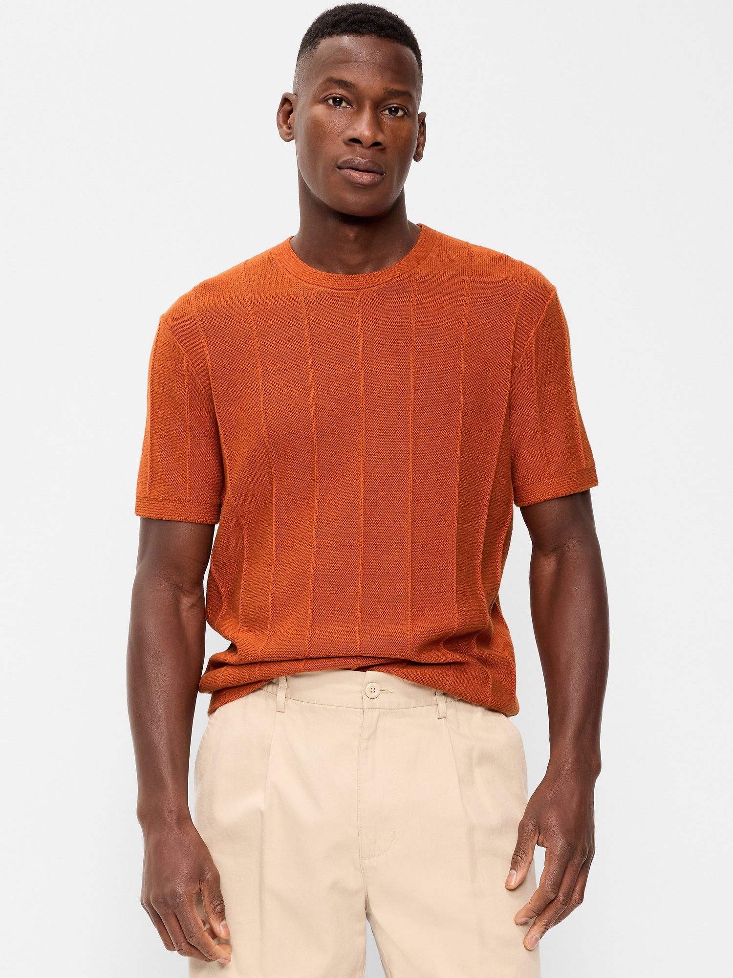 T-SHIRT EN TRICOT DÉCONTRACTÉ
