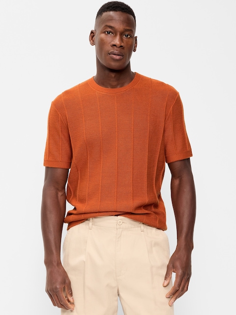 T-SHIRT EN TRICOT DÉCONTRACTÉ