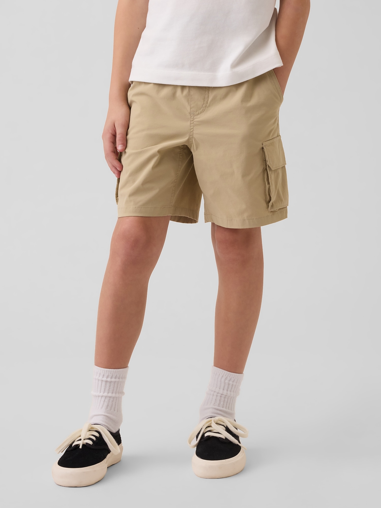 リラックスフィット プルオン ハイブリッド カーゴショートパンツ (キッズ)-2