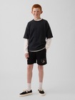 GapKids &times; ディズニー ミッキーマウス リラックスフィット GAPロゴ プルオンショートパンツ-0