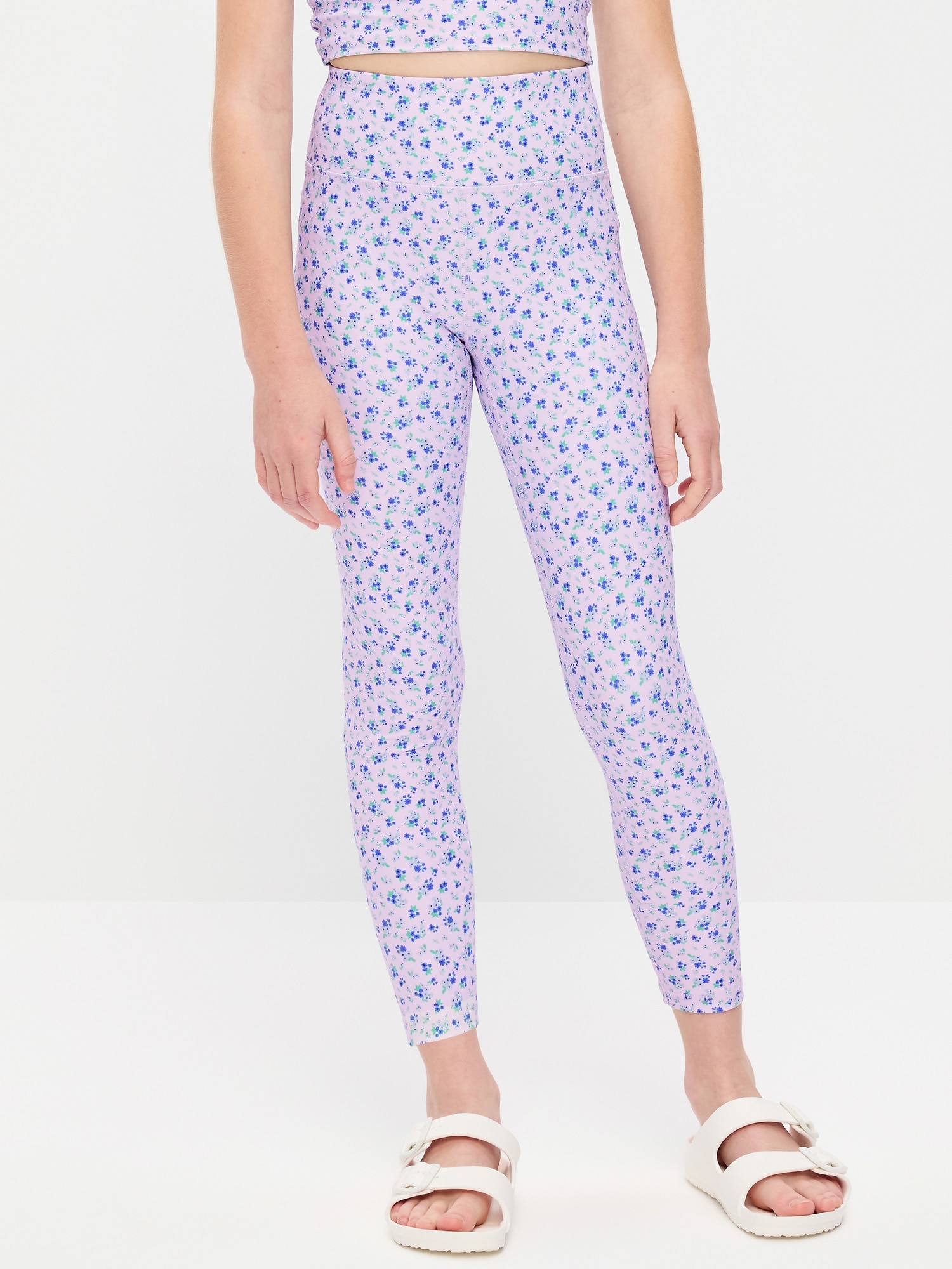 High-Waisted PowerSoft 7/8 Leggings for Girls