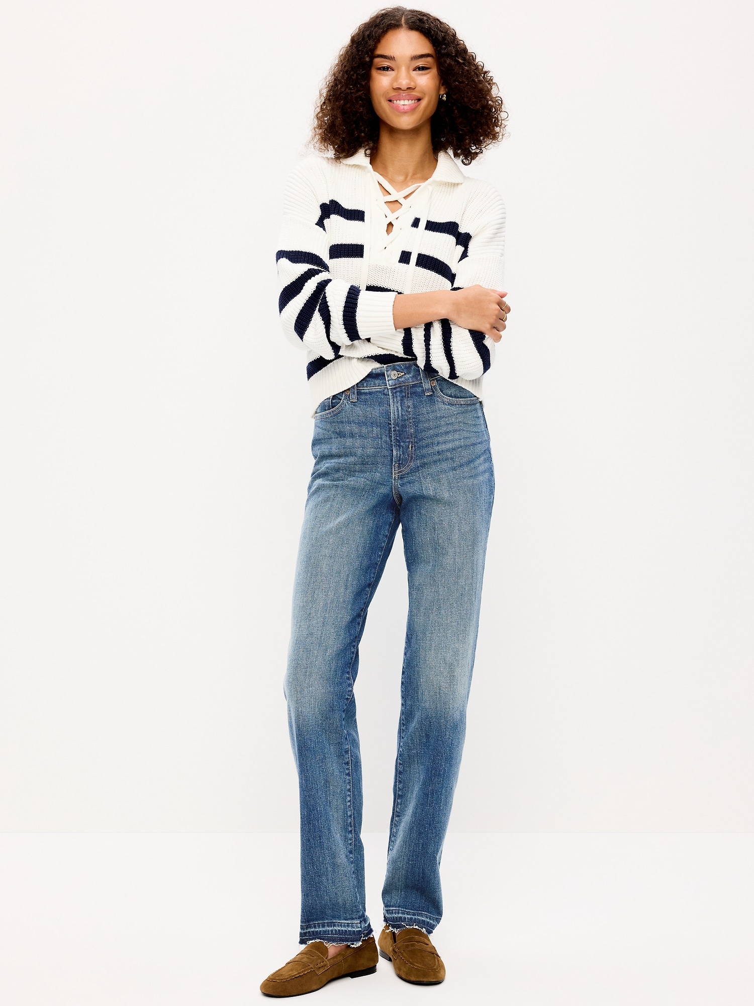 JEAN OG AMPLE À TAILLE HAUTE