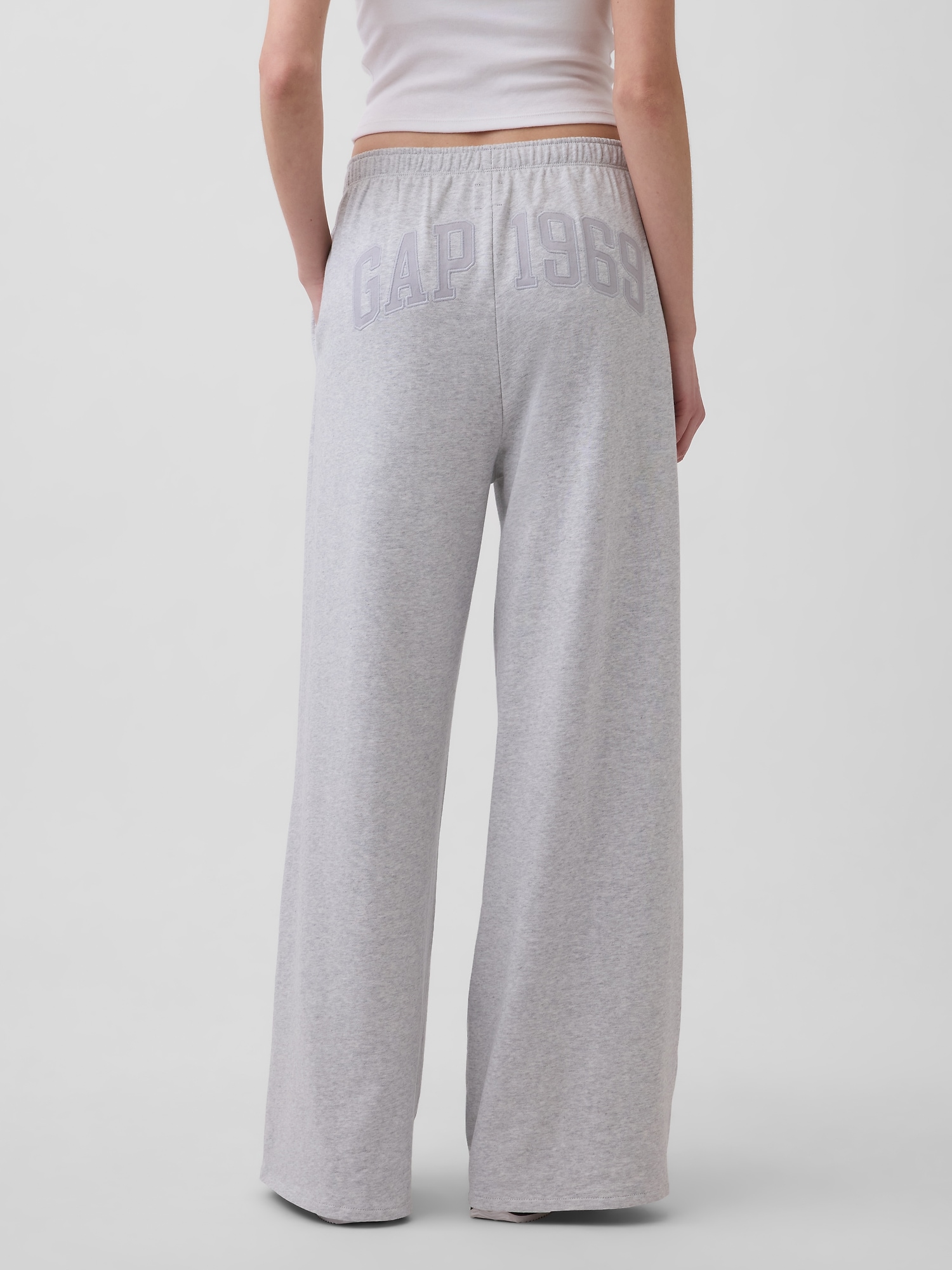 フレンチテリー GAP1969ロゴ バギースウェットパンツ-0