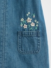 刺しゅう フローラル デニムボディオール (ベビー)-2