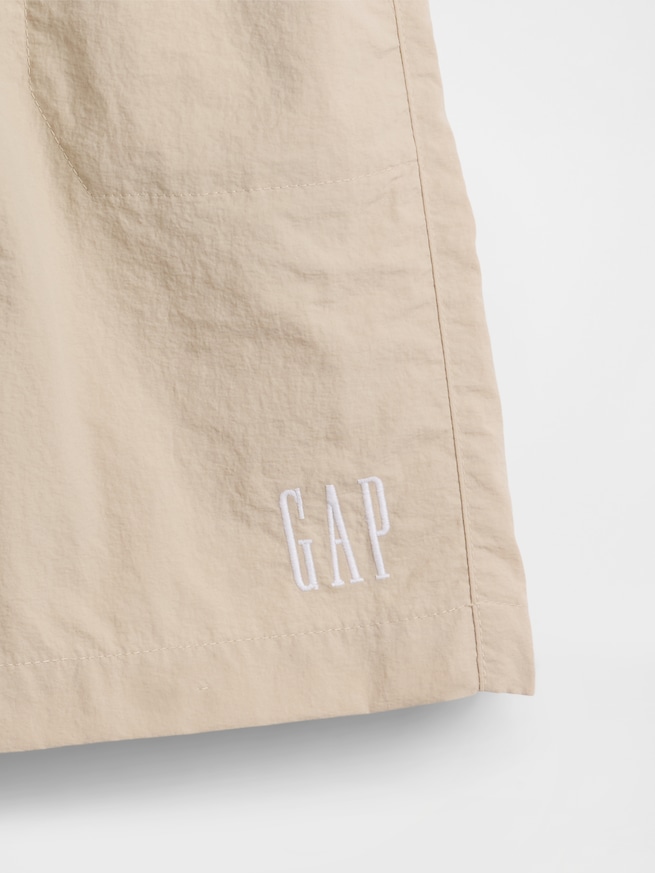 リサイクル100% リラックスフィット ナイロン プルオンショートパンツ (キッズ)-4