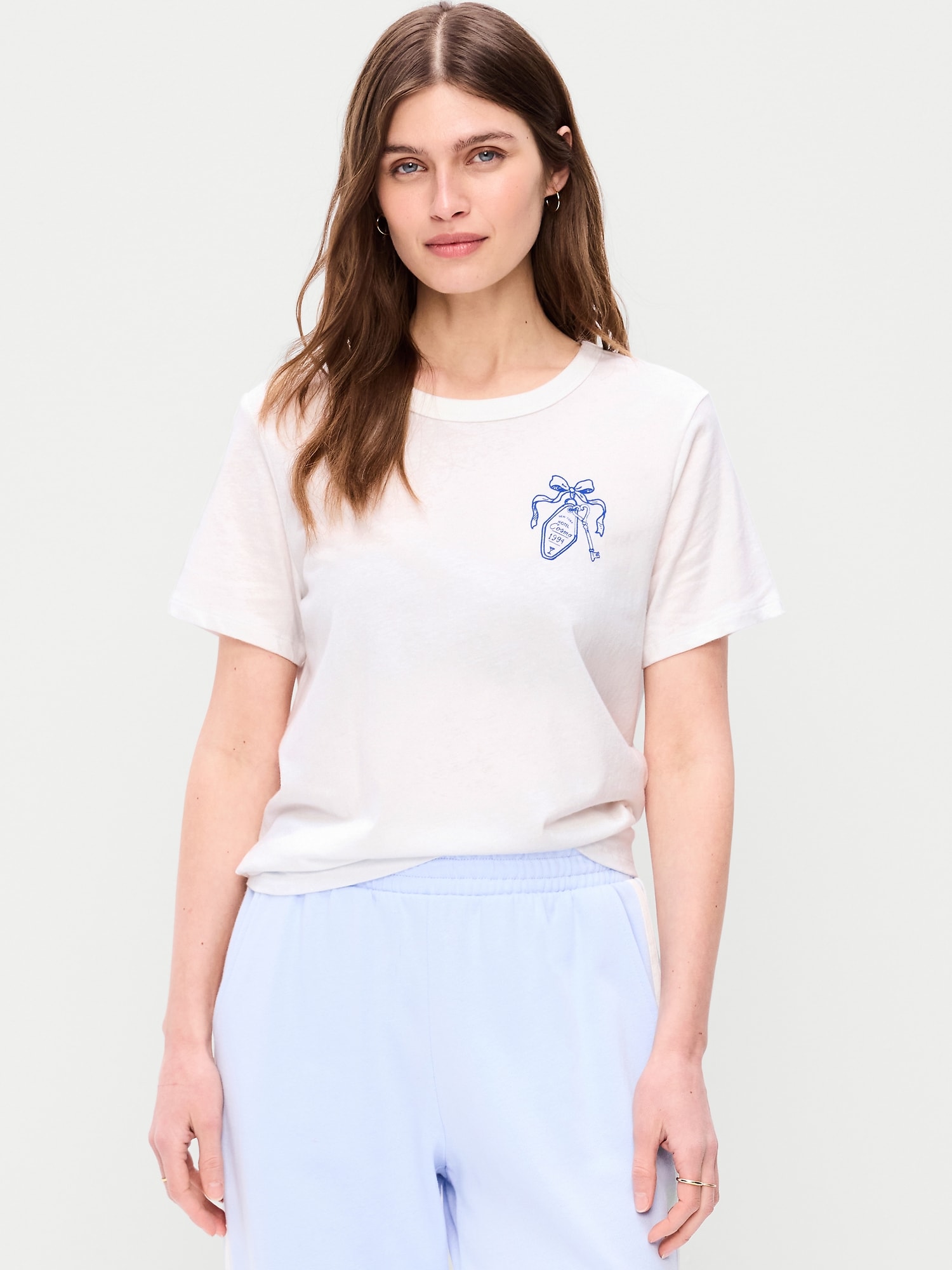 T-SHIRT PASSE-PARTOUT RAS DU COU À IMPRIMÉ